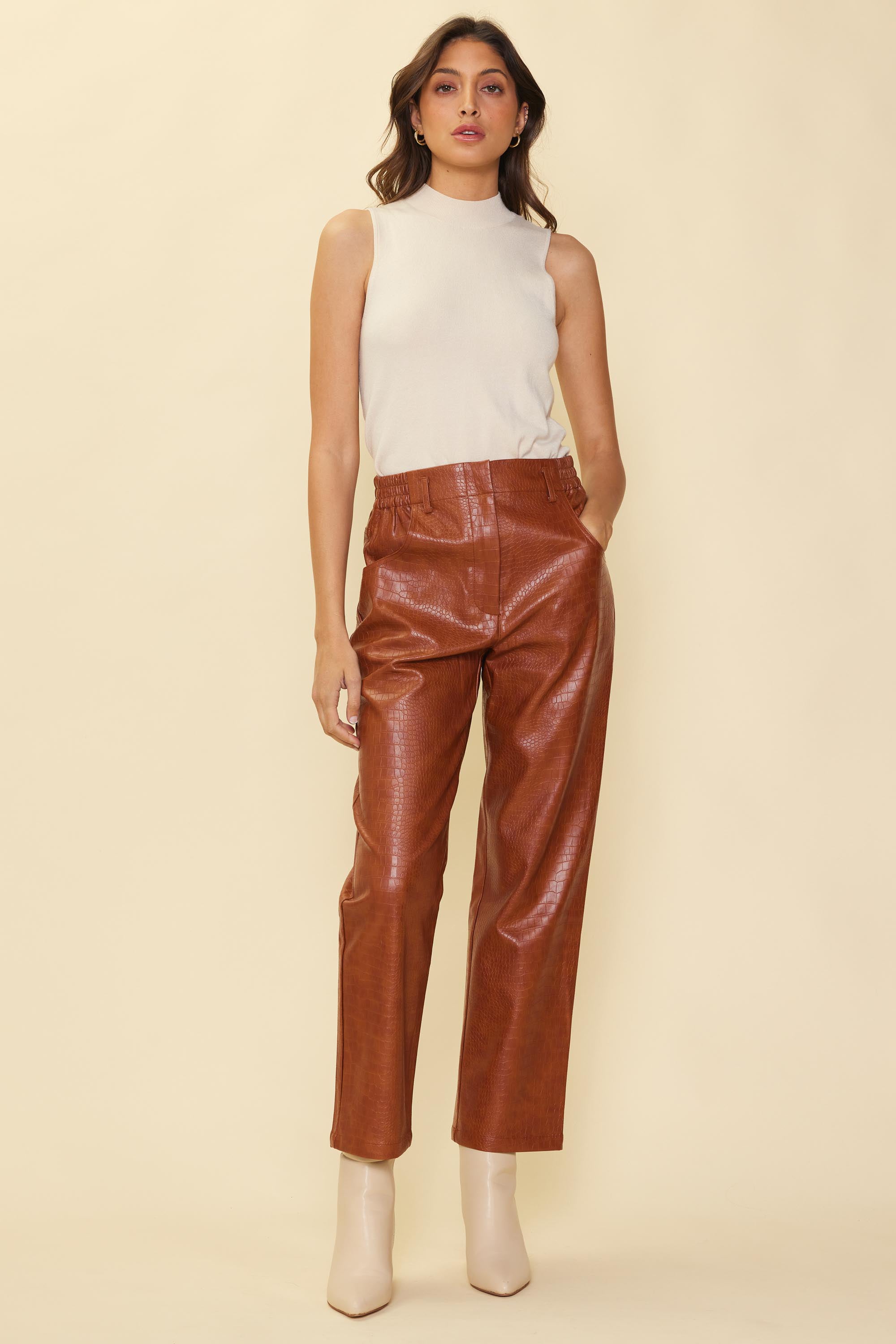 Vegan Leather Pants