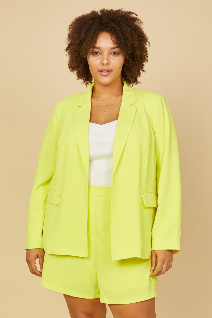 Plus best sale yellow blazer