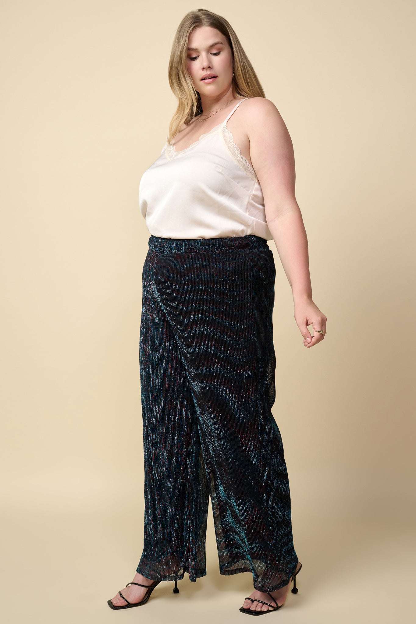 Plus Size - Metallic Mesh Pants – SKIES ARE BLUE