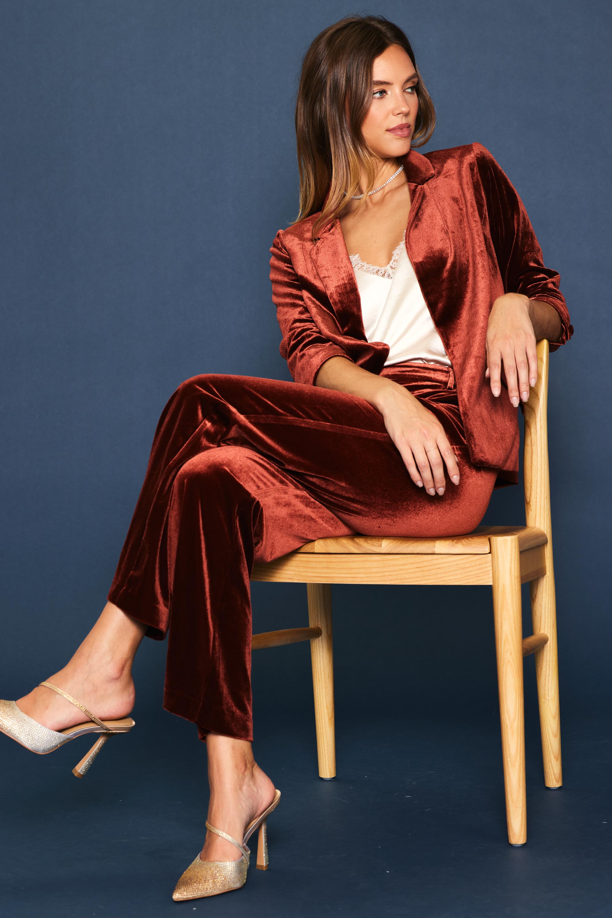 Velvet Wide Leg Pants – SKIES ARE BLUE