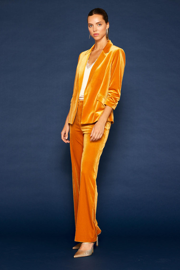Velvet Wide Leg Pants