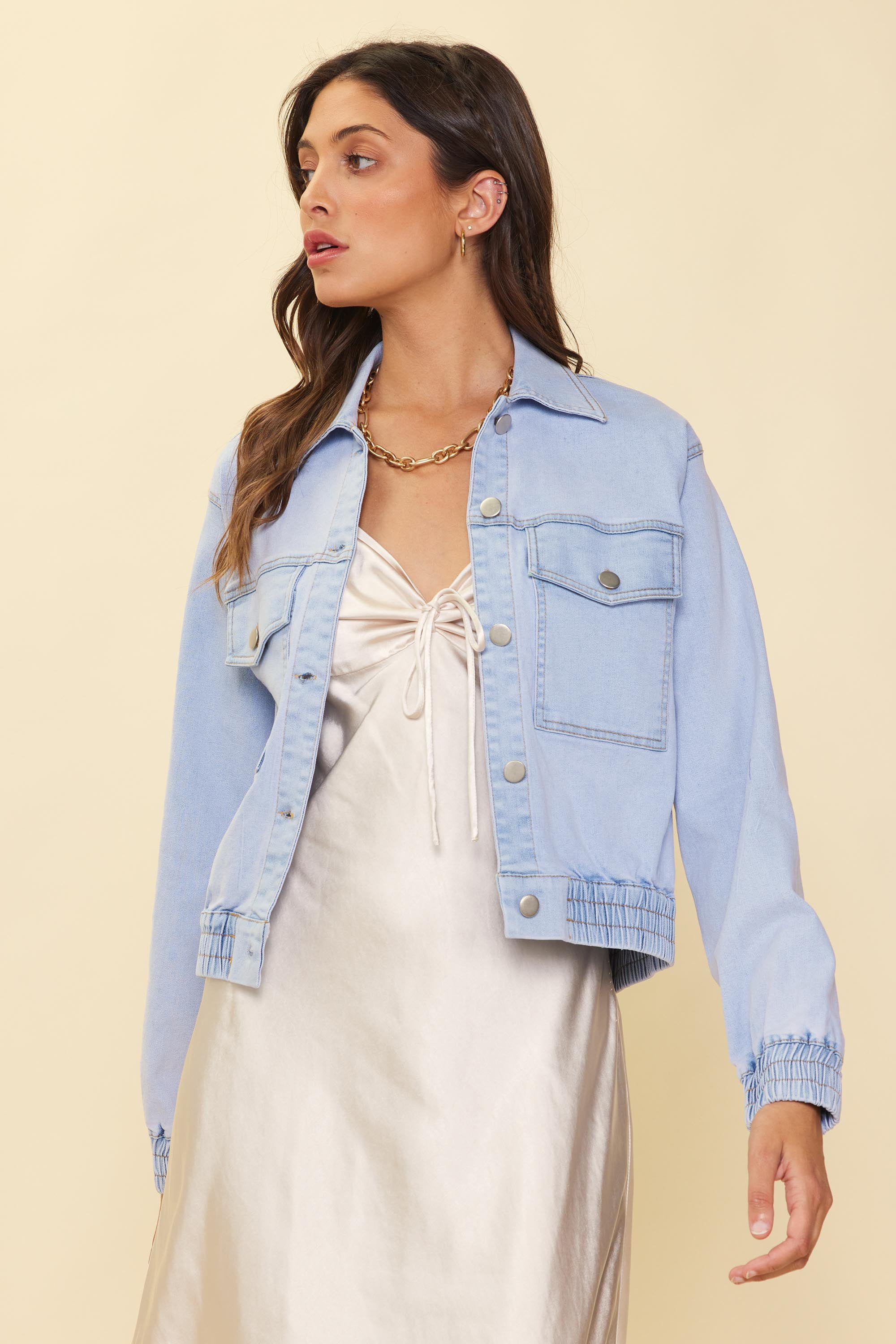 Only oversized denim jacket in acid wash | ASOS