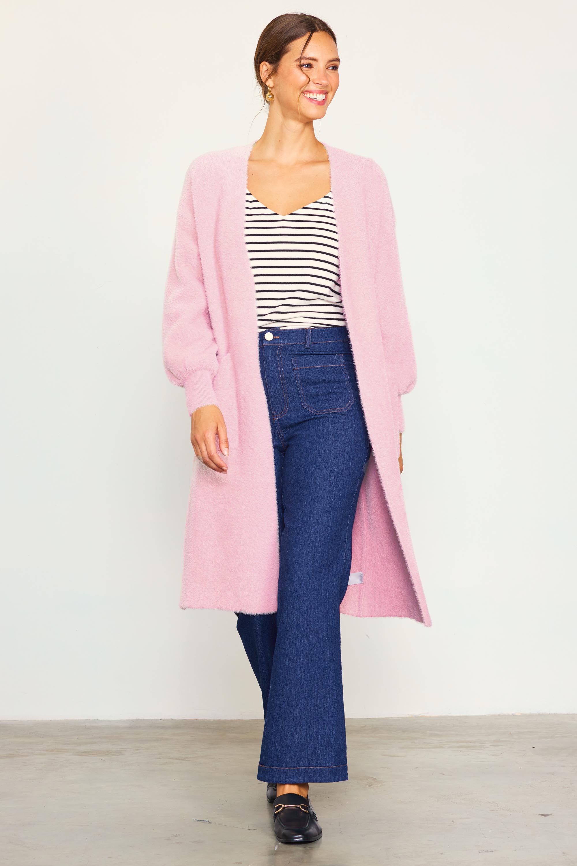 Blush longline cardigan shop