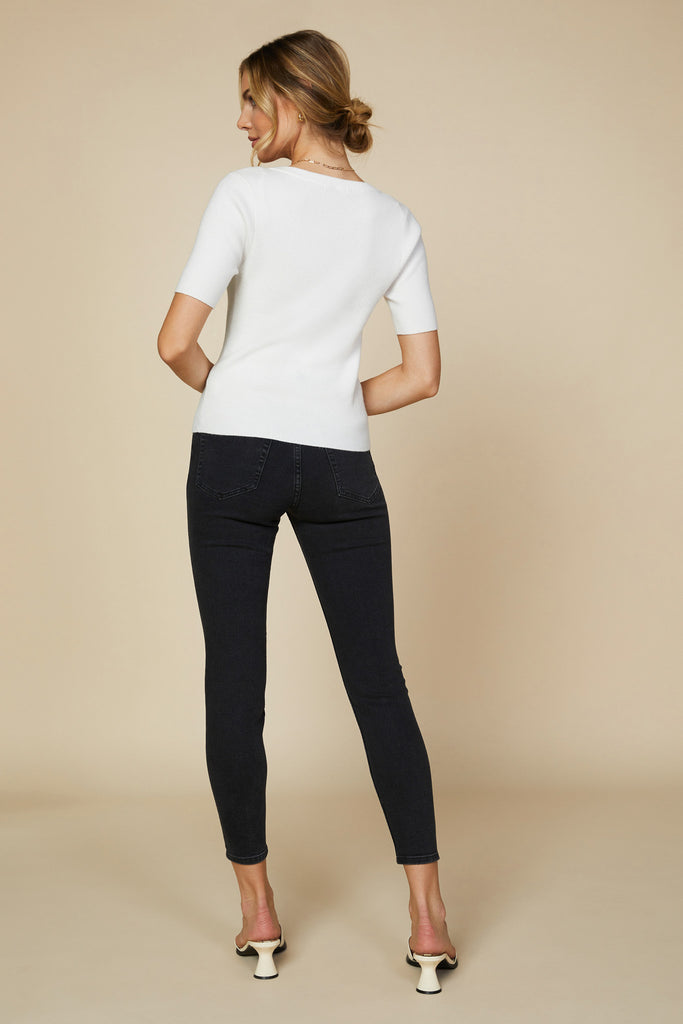 Square Neck Knit Top