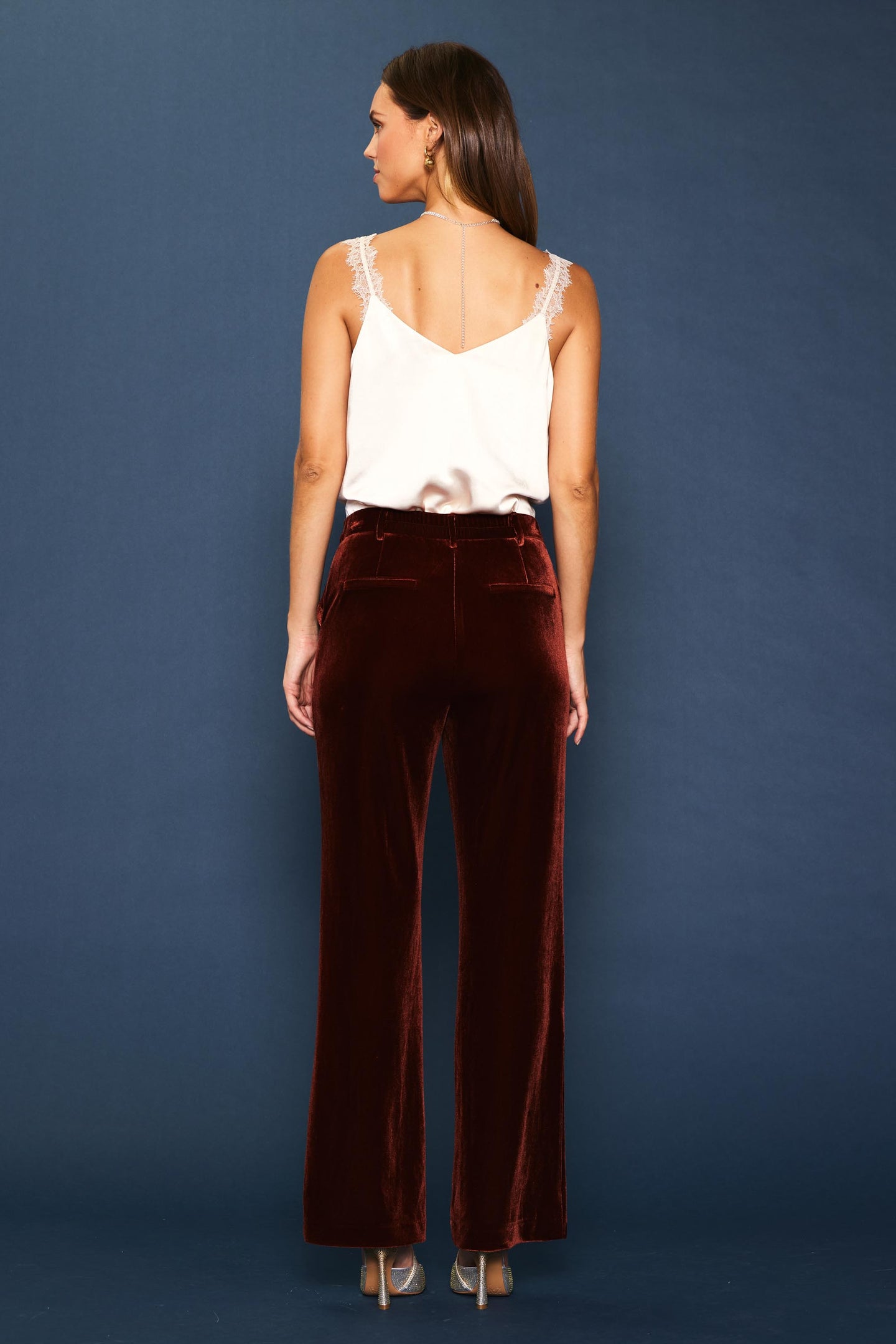 Velvet Wide Leg Pants – SKIES ARE BLUE