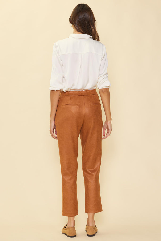 Coated Ponte Pants