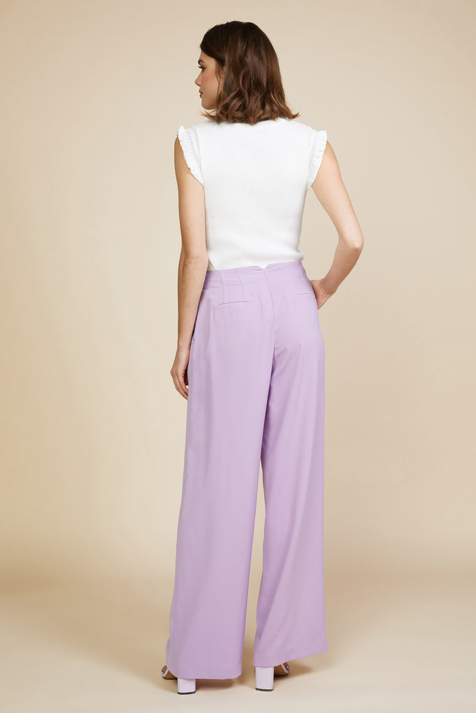 Pintuck Wide Pants