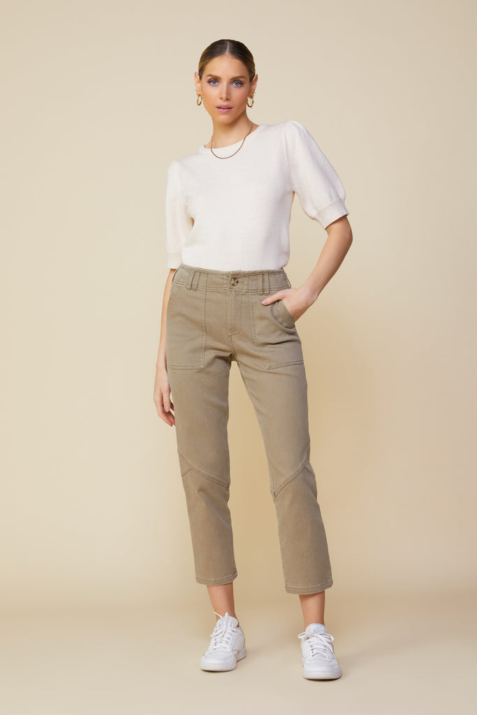 Recycled Yarn Short Sleeve Sweater
