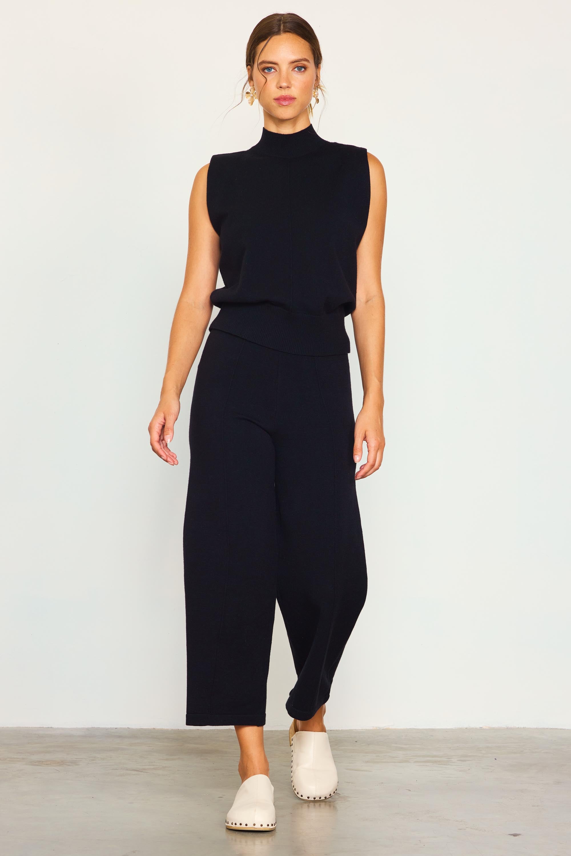 Knit crop best sale pants