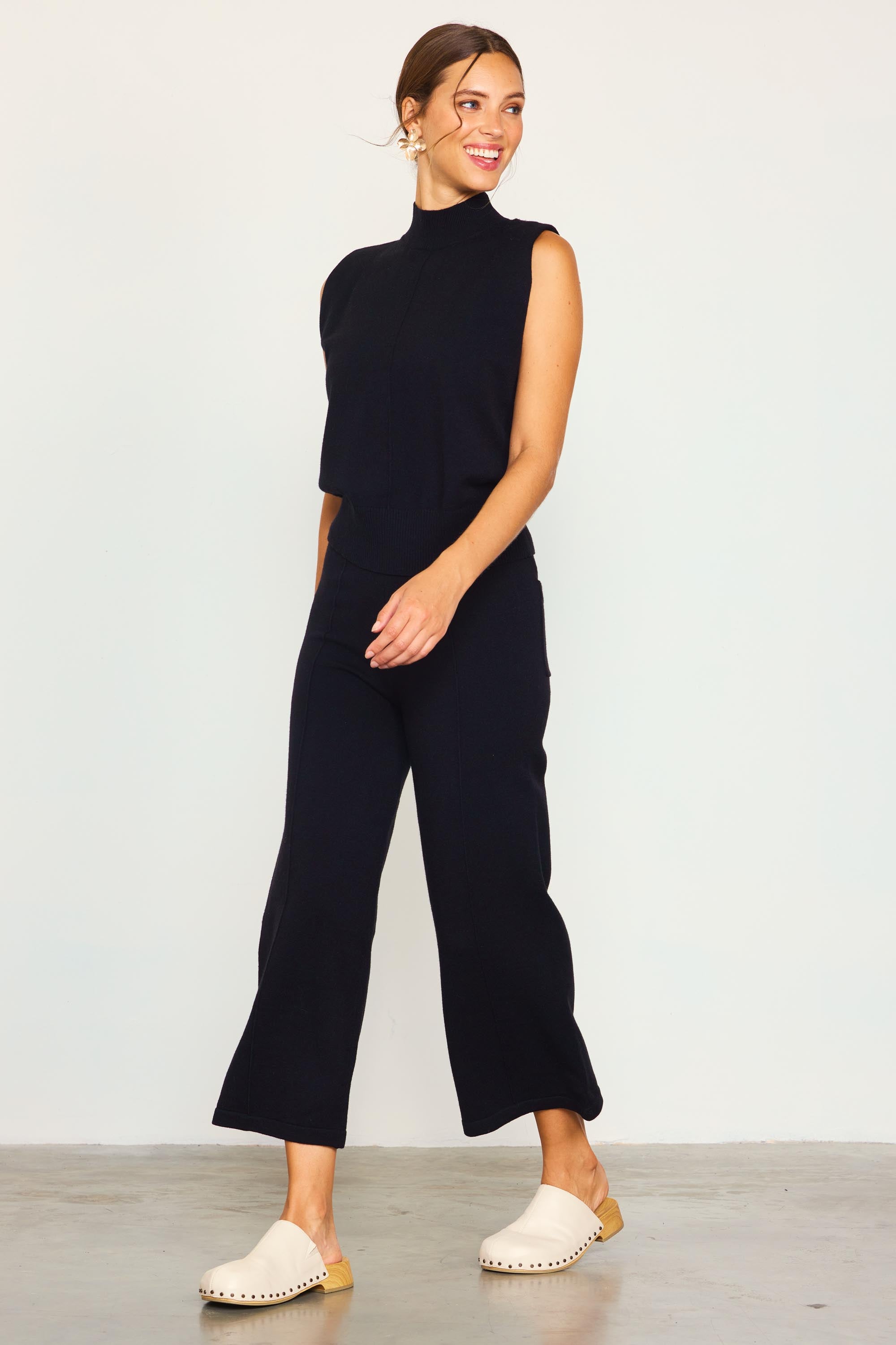 Knit crop best sale pants