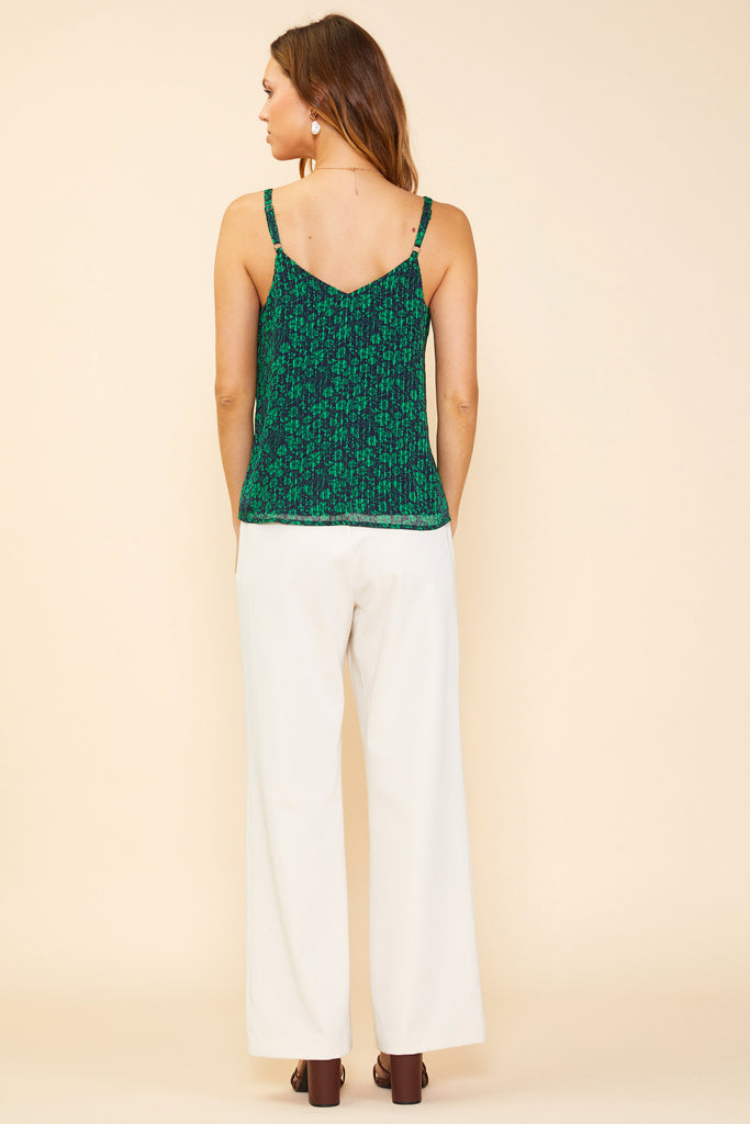 Lily Print Double Strap Cami