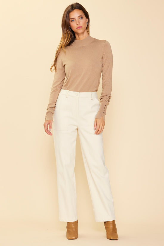 Cotton Twill Belted Pants