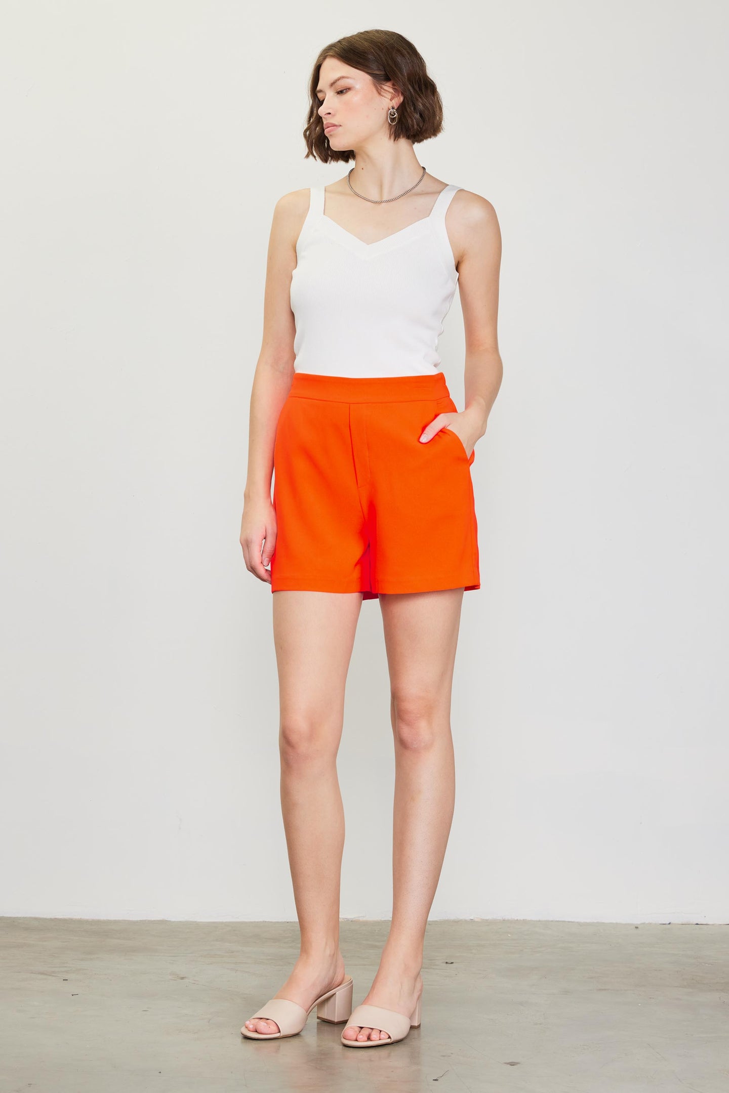 Neon Structured Shorts