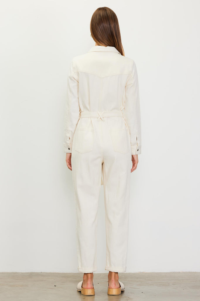 Cotton Twill Utility Jumpsuit