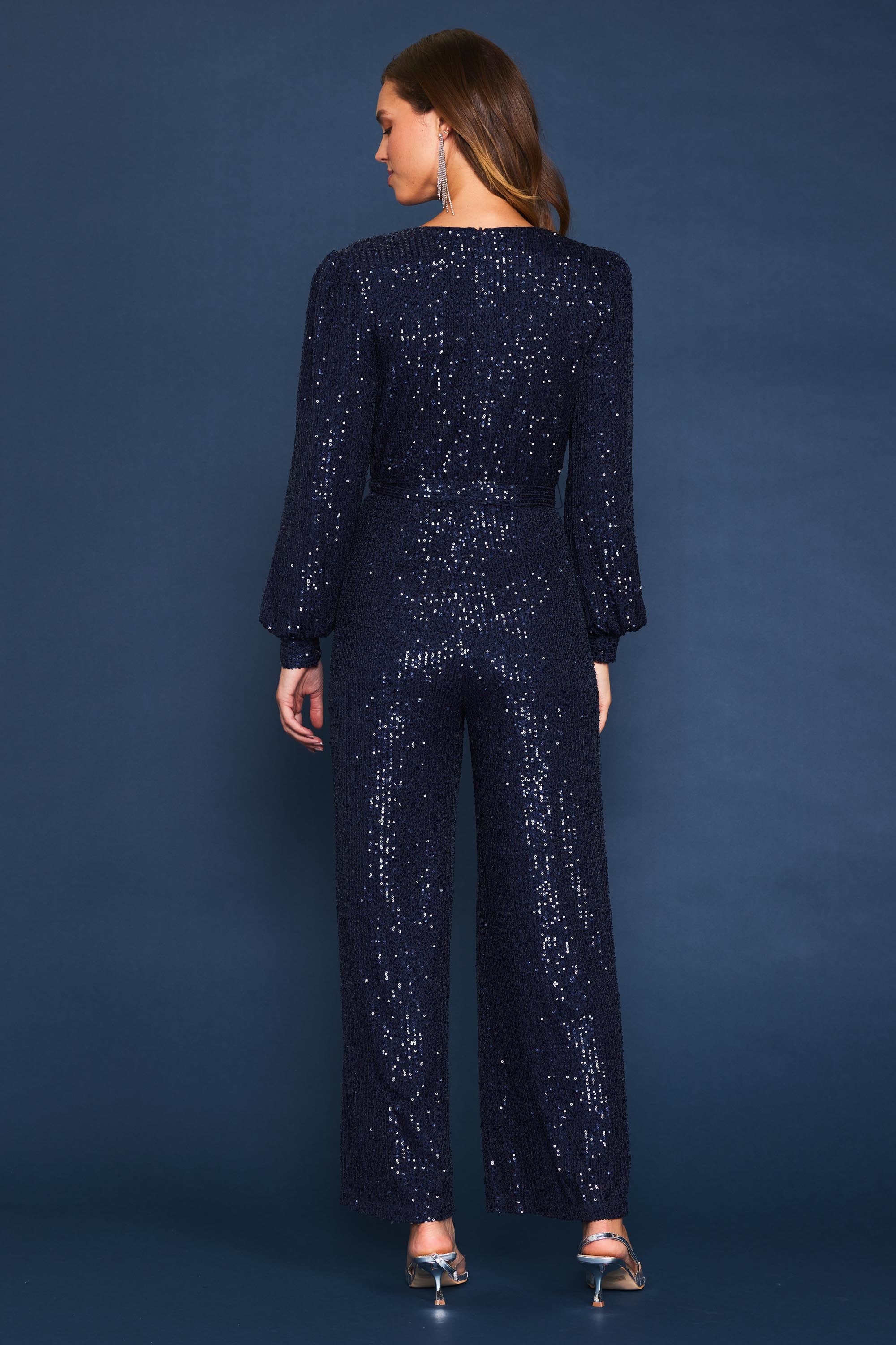 NZSALE | Blue Vanilla Leopard Belted Jumpsuit - STONE