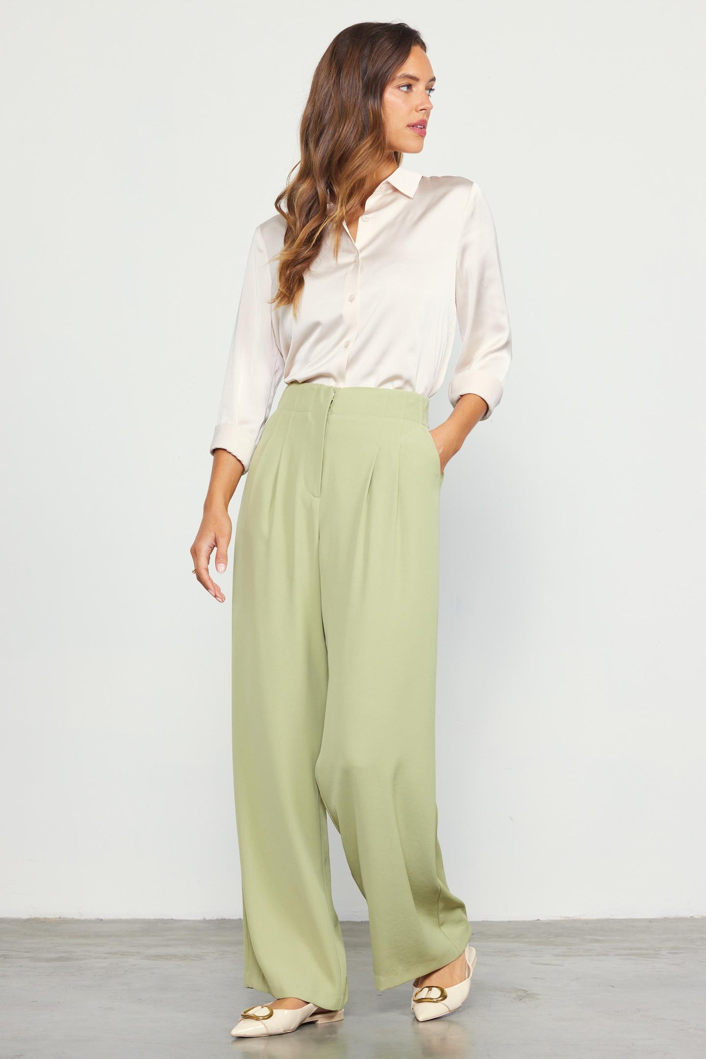 Recycled Wide Leg Pants