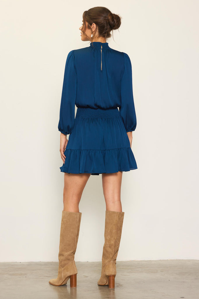Recycled Smocked Waist Mini Dress