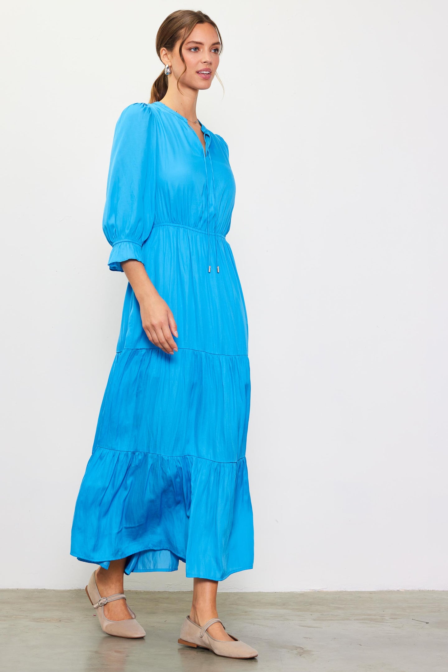 Blue Skies Textured Dress main image 0