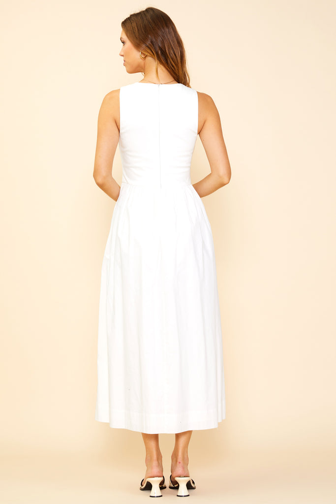 Celia Mixed Media Midi Dress