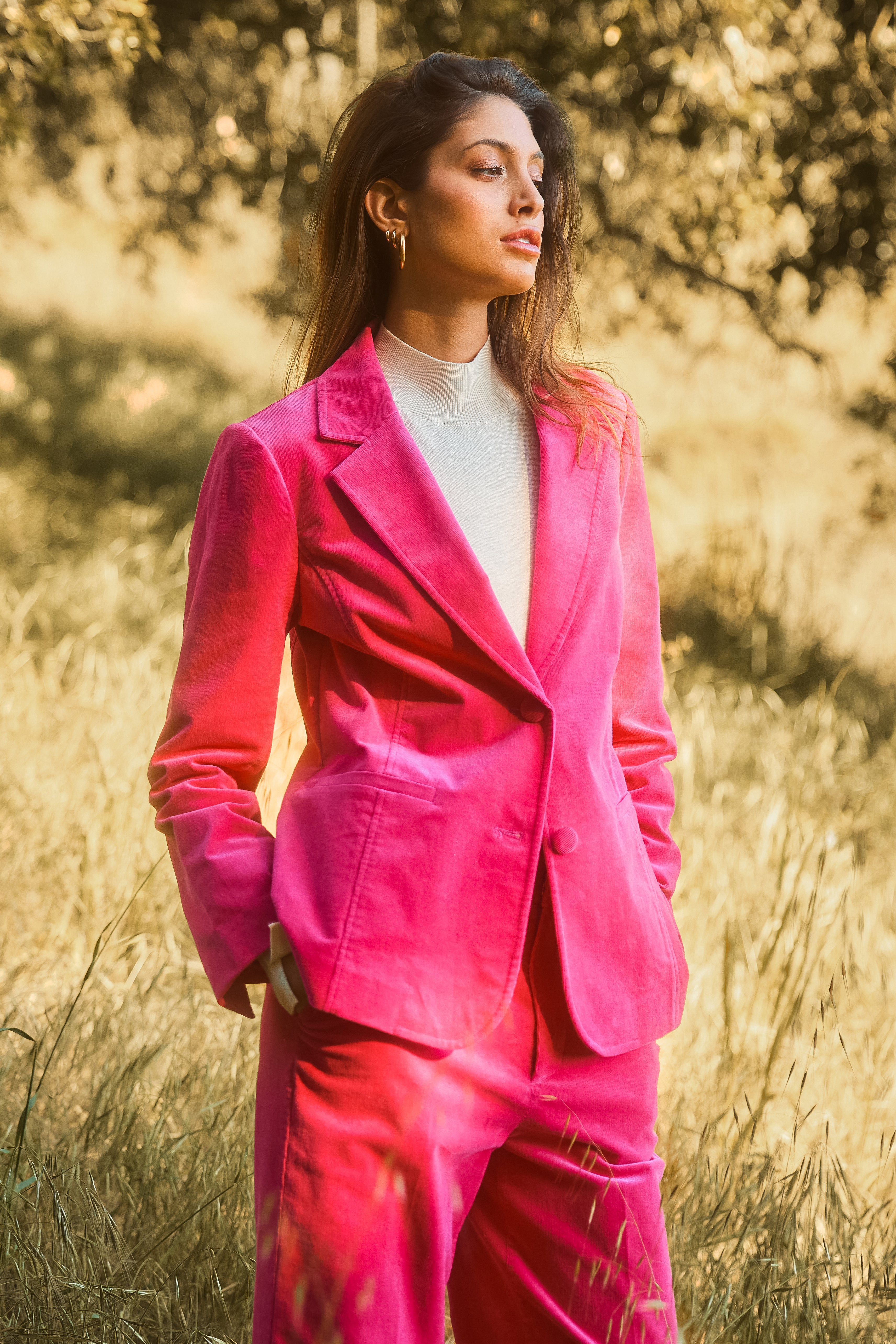 Tailored Corduroy Blazer SKIES ARE BLUE