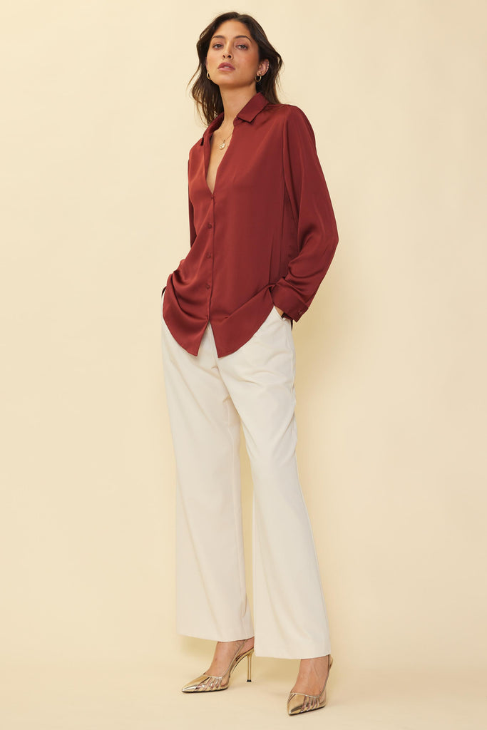 Recycled Button Down Top