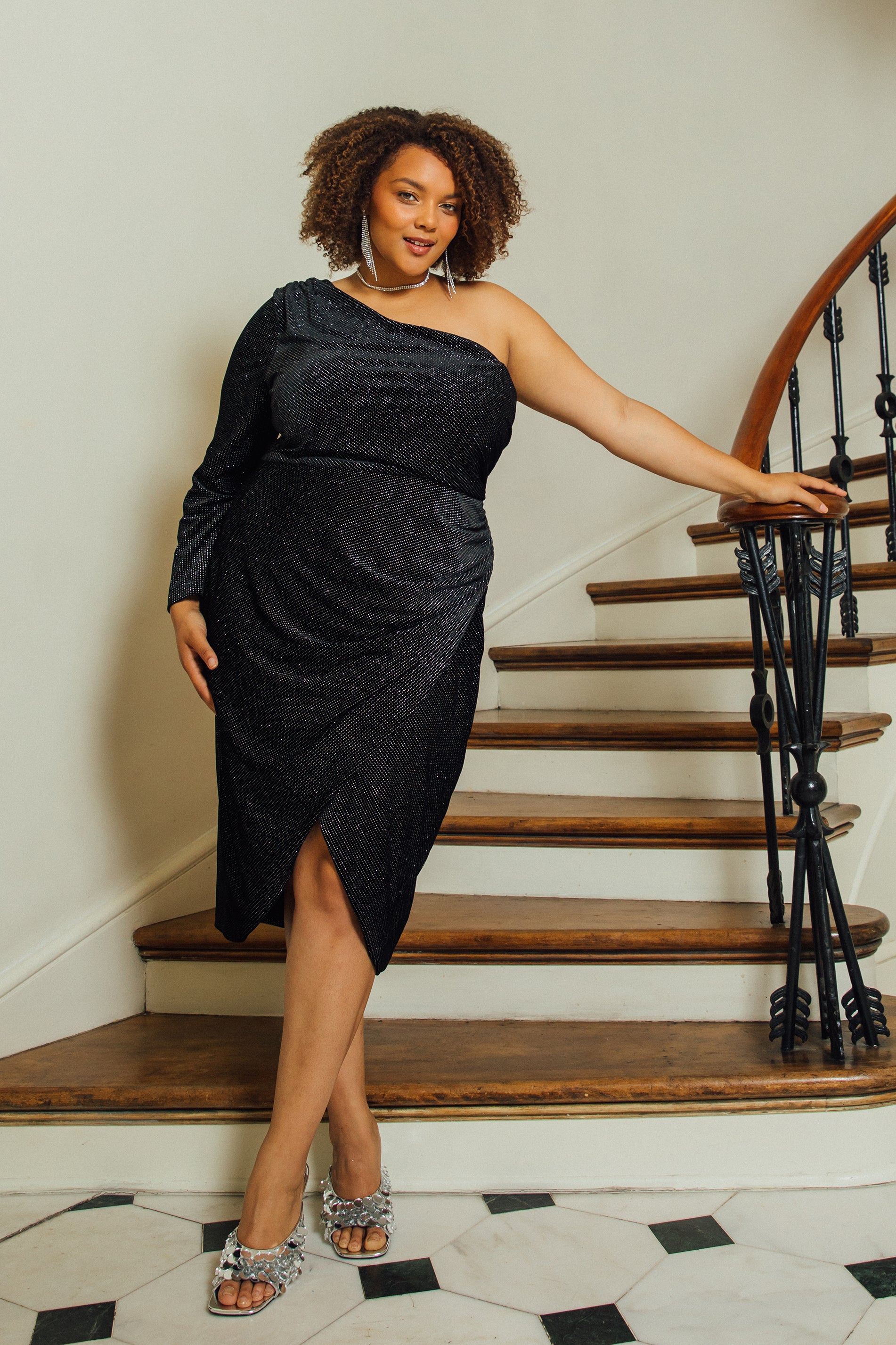 Plus size one shoulder dress outlet