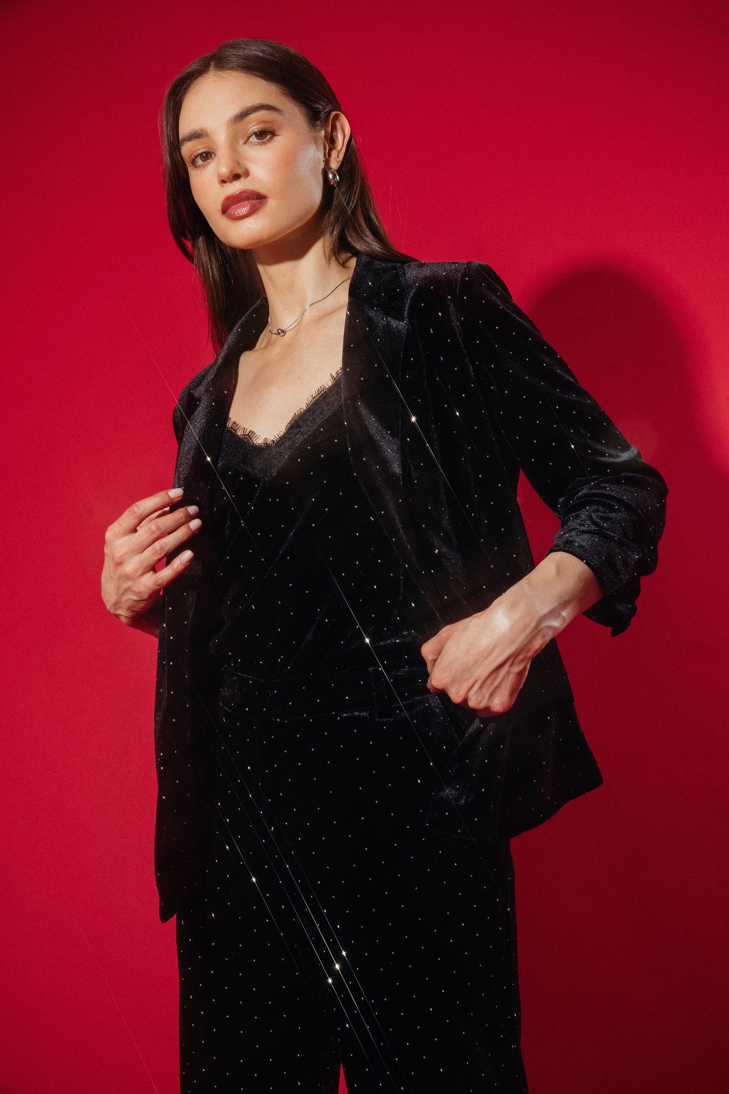 The Skies Satin Blazer-2 Colors