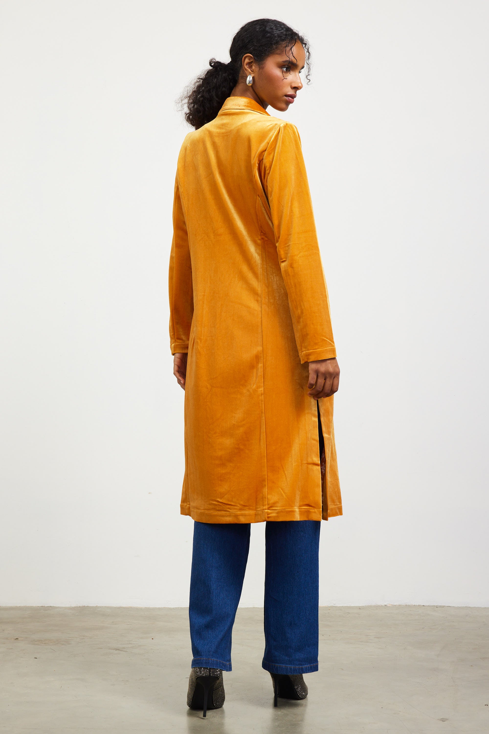 Yellow duster coat hotsell