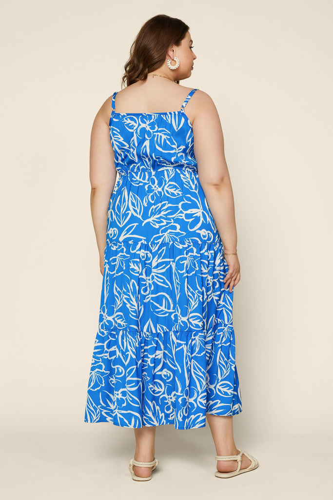 Plus Size - Sasha Spaghetti Midi Dress