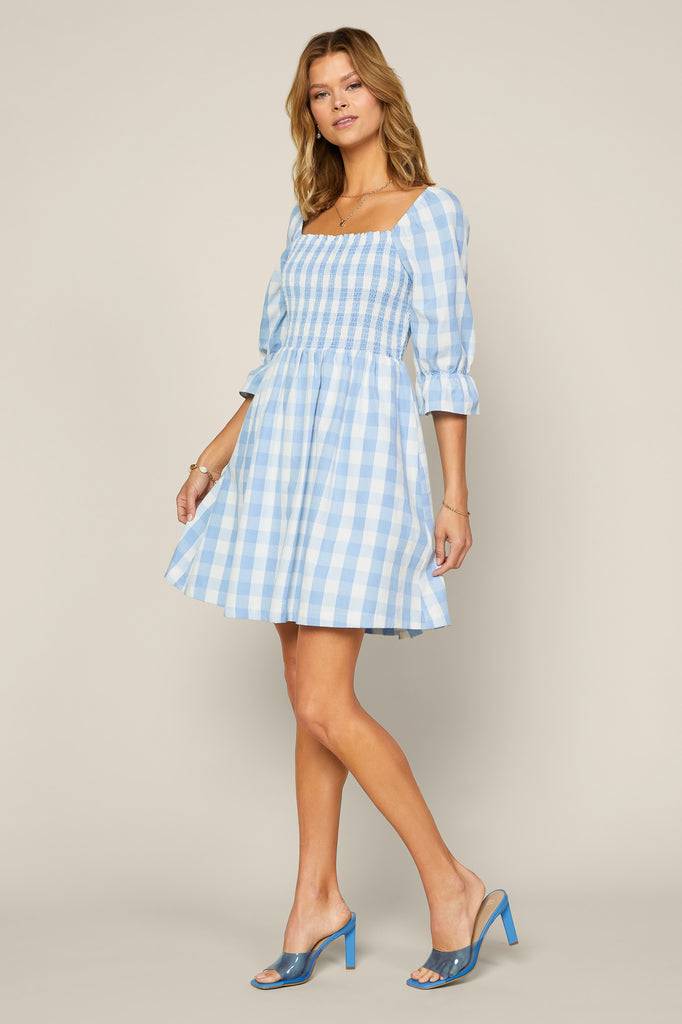 Gingham Smocked Dress