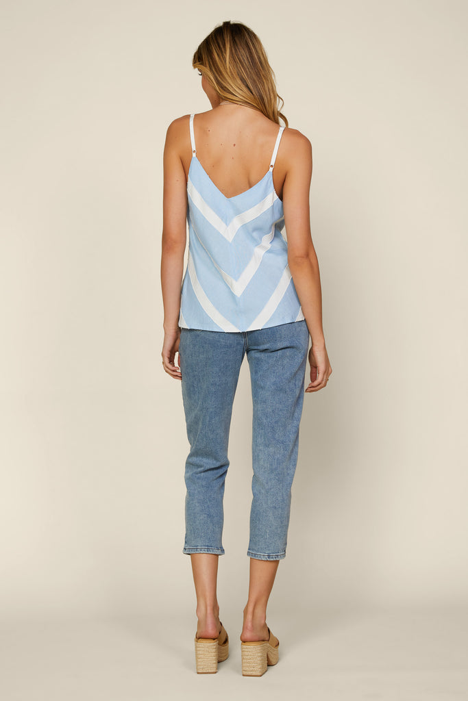 Striped Jacquard Cami Top