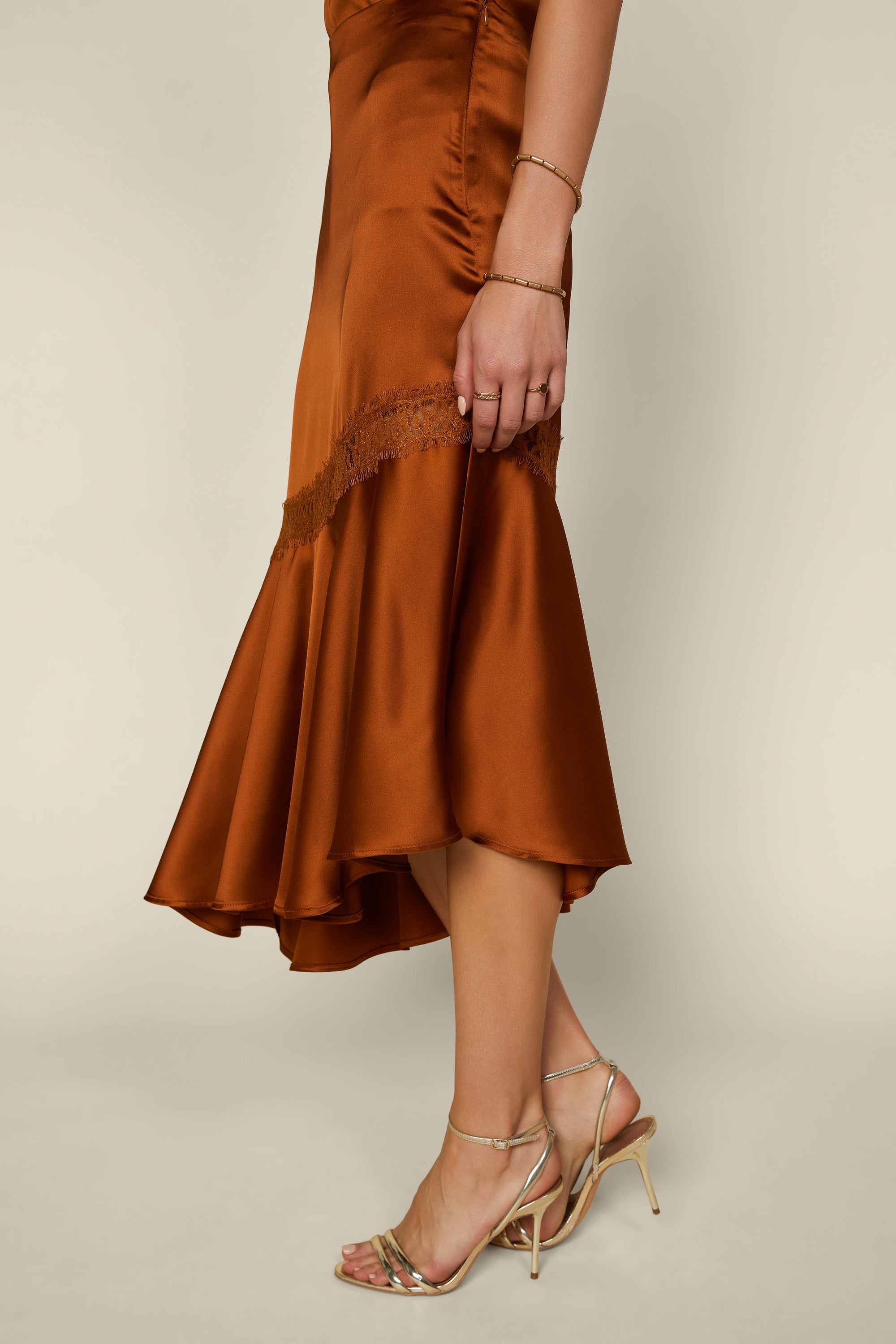 Satin midi skirt 04 on sale