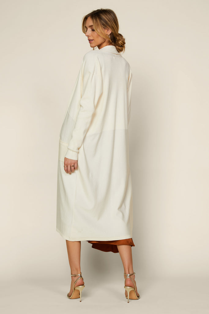 Shawl Collar Long Cardigan