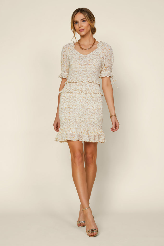 Ditsy Floral Smocked Dress