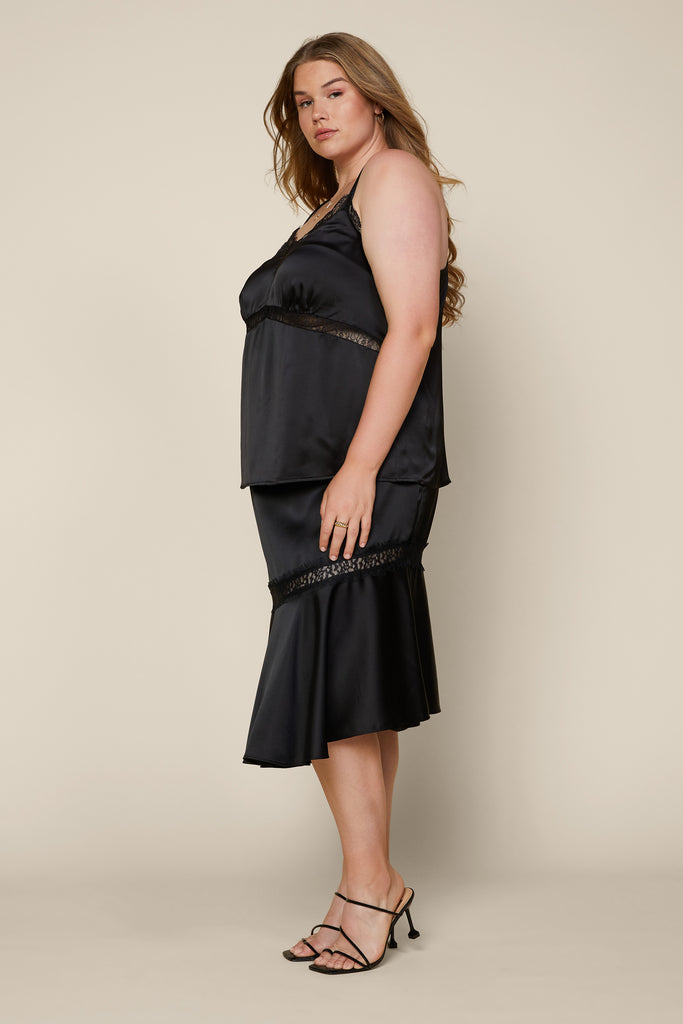Plus Size - Lace Trim Camisole