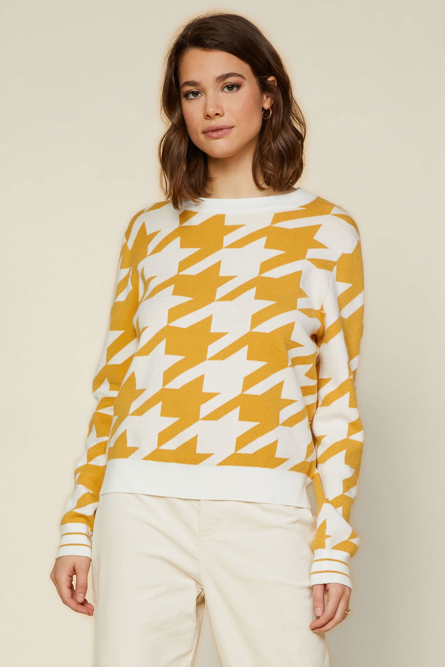 Herringbone Crewneck Sweater