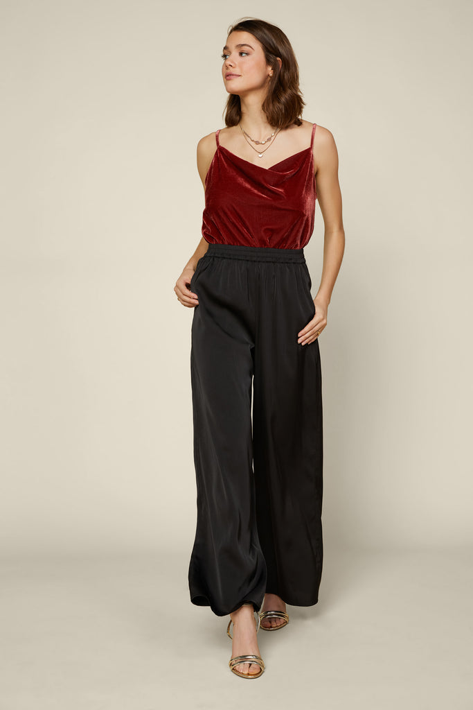 Satin Palazzo Pants