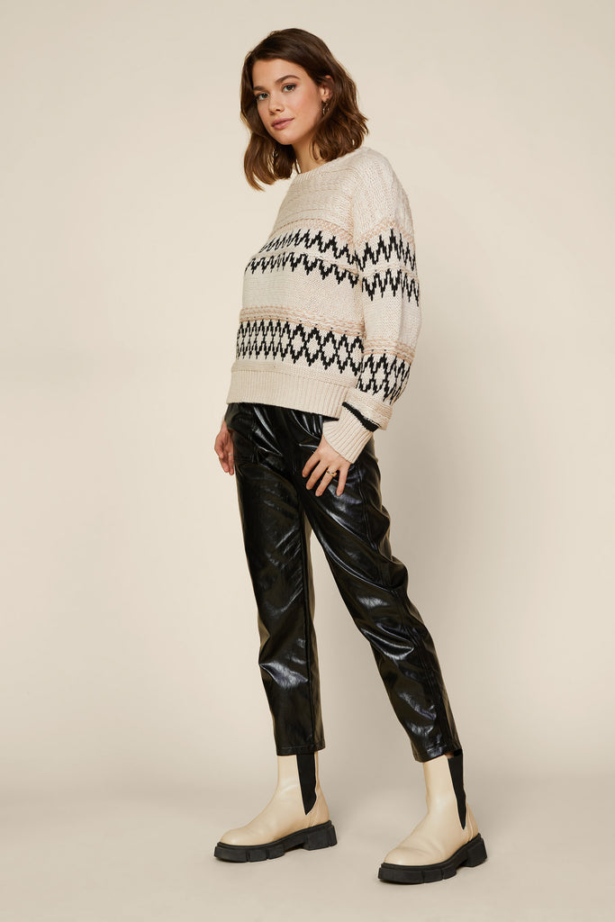 Geometric Knit Sweater