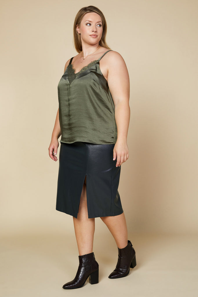 Plus Size - Lace Detail Cami