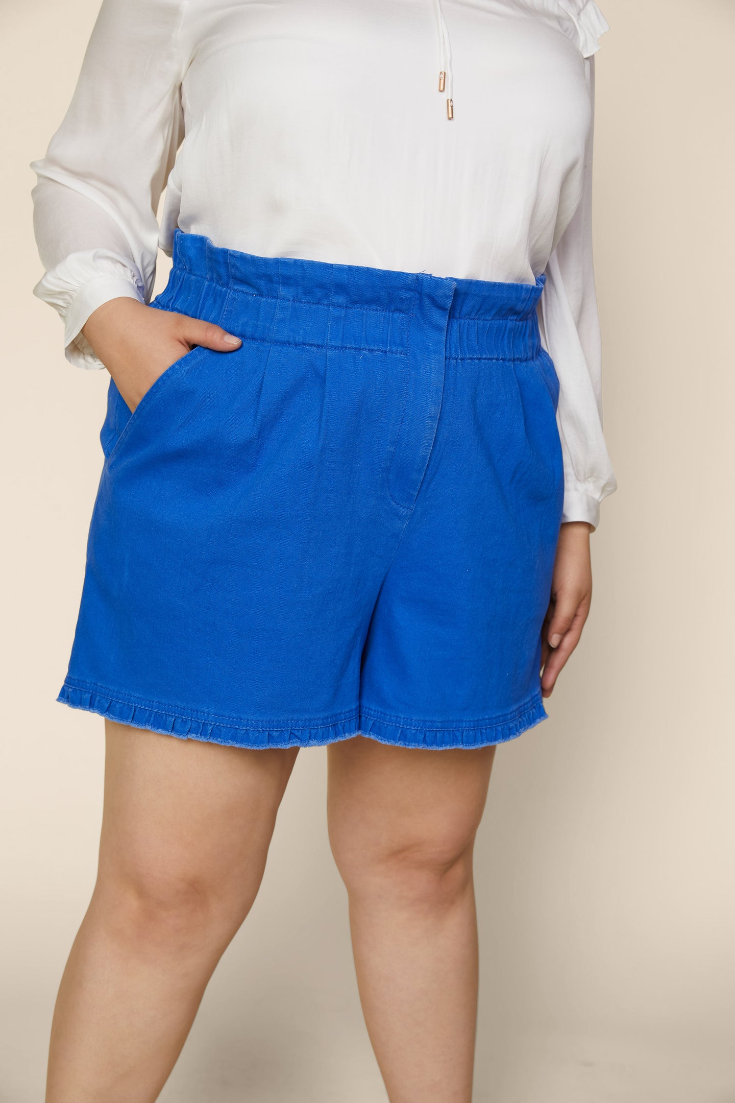 Plus Size - Kelly Pleated Shorts