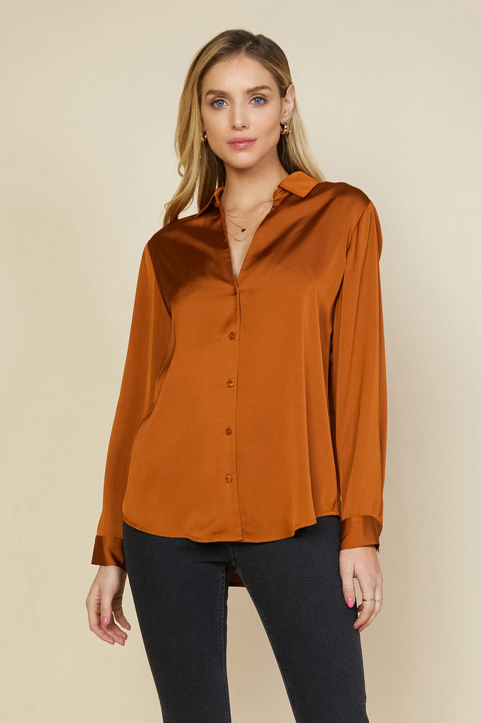 Recycled Button Down Top