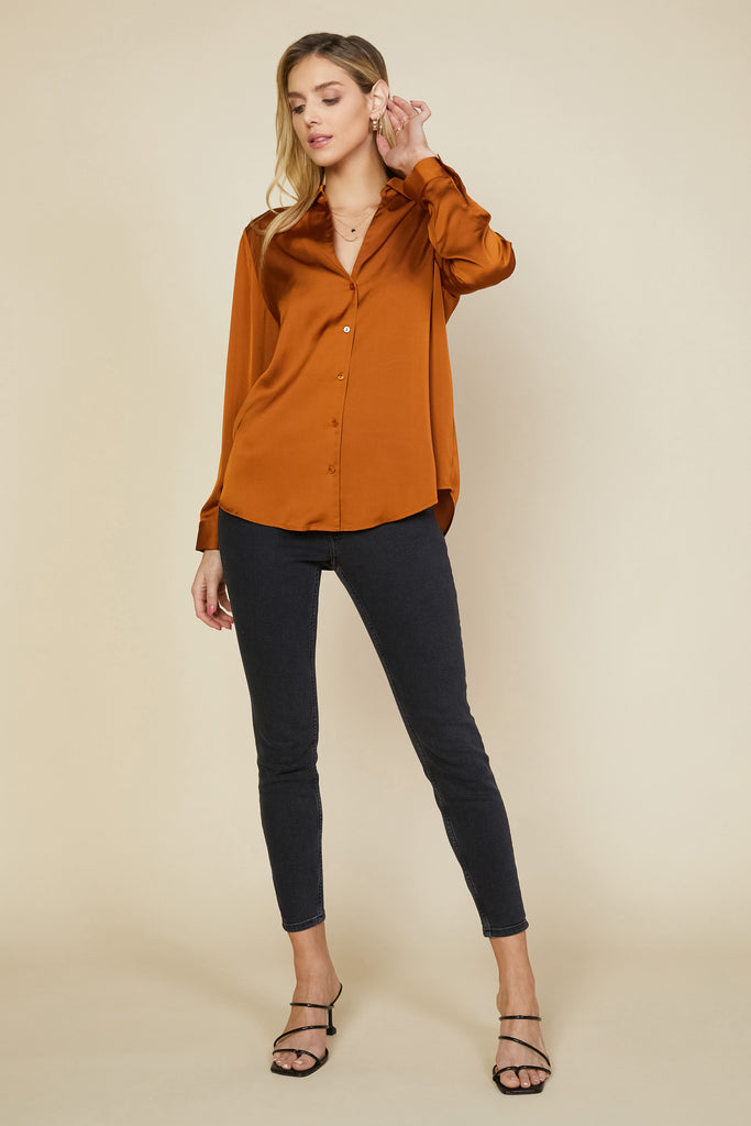 Recycled Button Down Top
