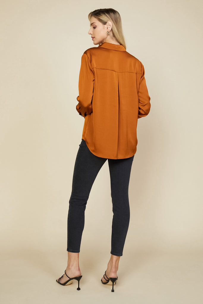 Recycled Button Down Top