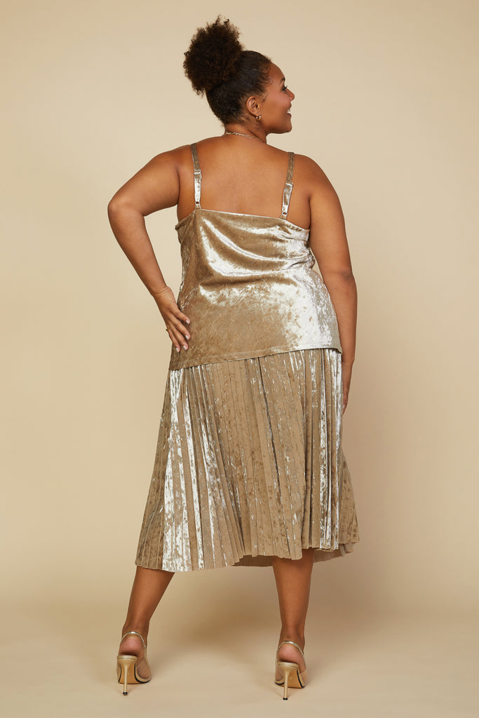 Plus Size - Crushed Velvet Cami