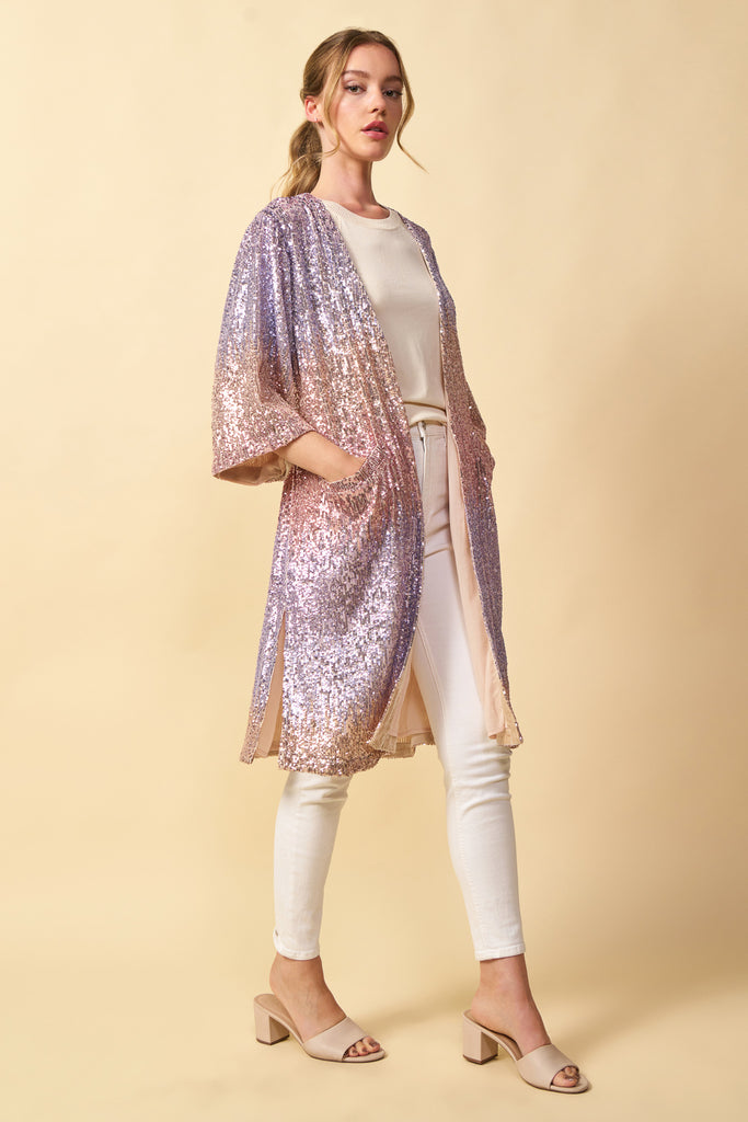 Ombre Sequin Duster