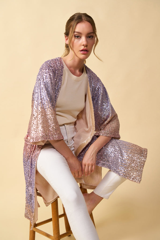 Ombre Sequin Duster