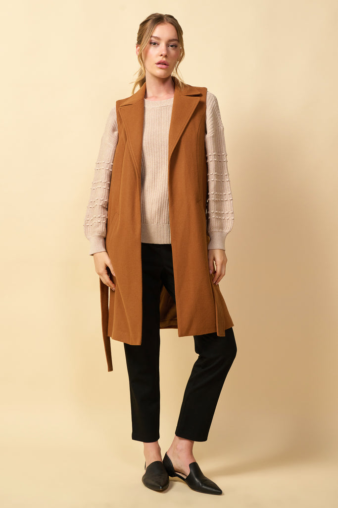 Eden Belted Long Vest