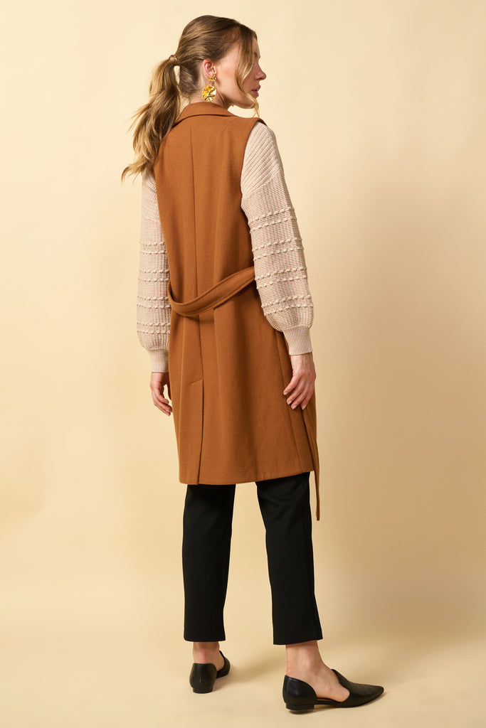 Eden Belted Long Vest