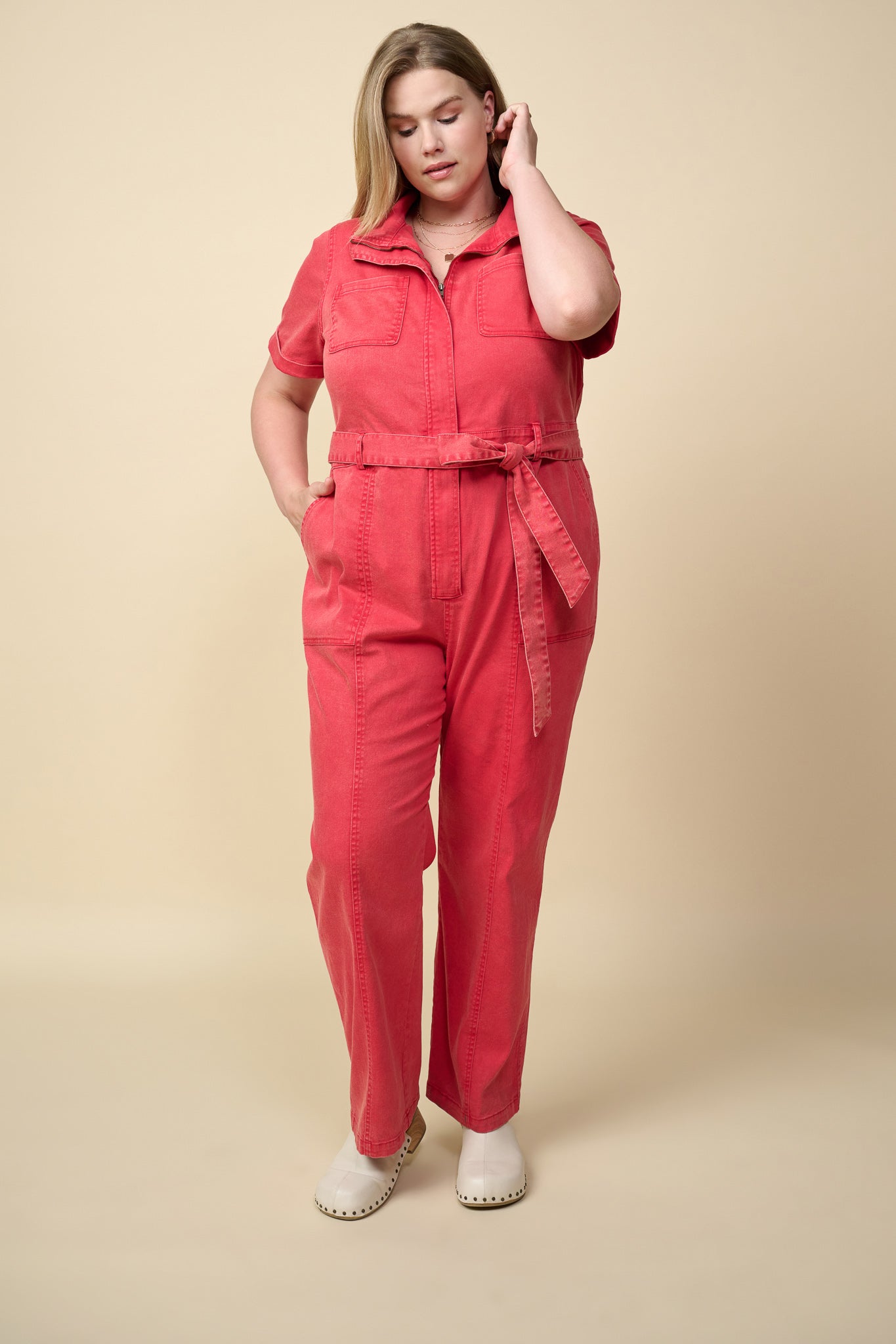 Caitlyn Jumpsuit | Red – My Charmed Curves