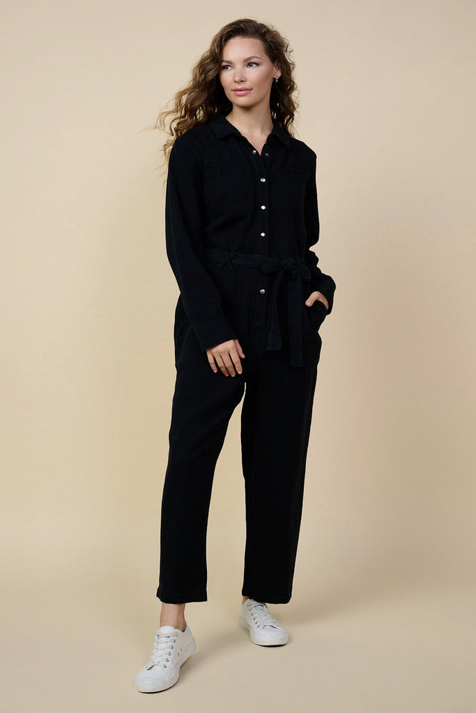 Cotton Twill Utility Jumpsuit